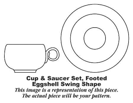 Chanson Footed Cup & Saucer Set