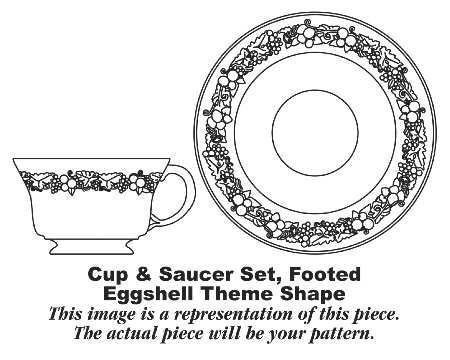 Surrey Footed Cup & Saucer Set