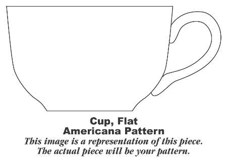 Currier & Ives Red Flat Cup