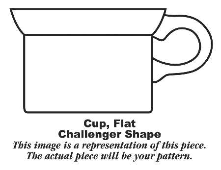 Splatter Blue Flat Cup