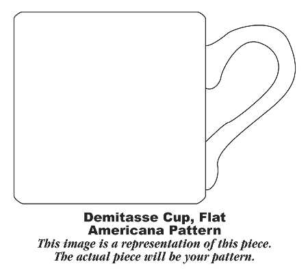 Currier & Ives Red Flat Demitasse Cup