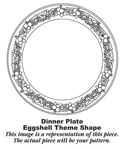 Cameo (Theme Shape) Dinner Plate