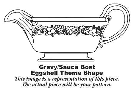 Cameo (Theme Shape) Gravy Boat