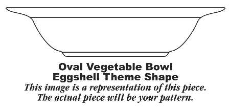 Cameo (Theme Shape) 9" Oval Vegetable Bowl
