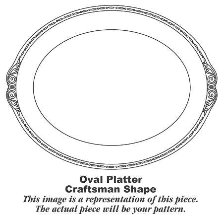 G168 11" Oval Serving Platter