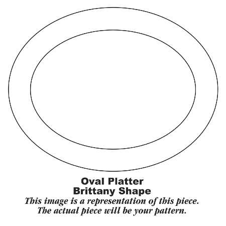 B1375 12" Oval Serving Platter