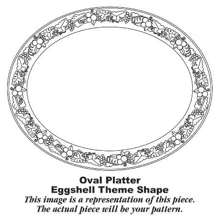 TH1 15" Oval Serving Platter