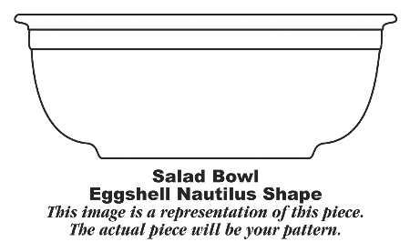 Apple Blossom 9" Salad Serving Bowl