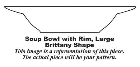 Lady Alice Large Rim Soup Bowl