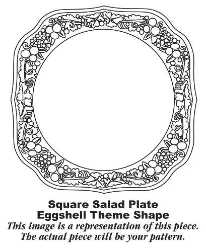 TH1 Square Salad Plate