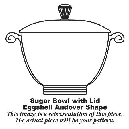 Andover Gold Sugar Bowl & Lid