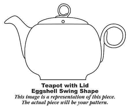 Organdy Blue Teapot & Lid