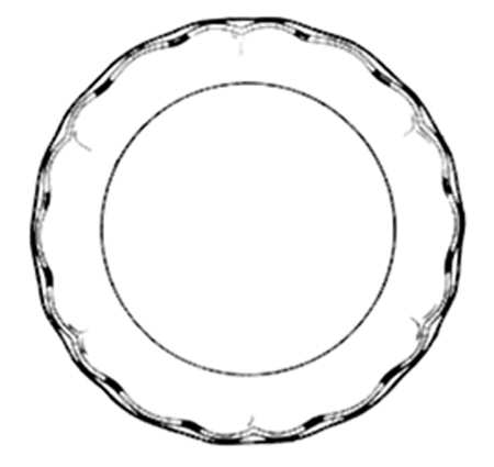 Aster Red (Marlborough) Bread & Butter Plate