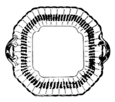Chelsea Wicker Handled Cake Plate