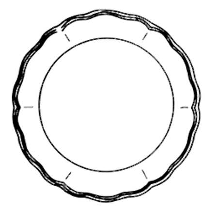 Bachelor's Button 13" Chop Plate (Round Platter)