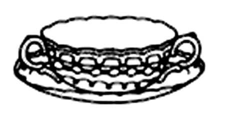 Bermuda Flowers Cream Soup Bowl & Saucer Set