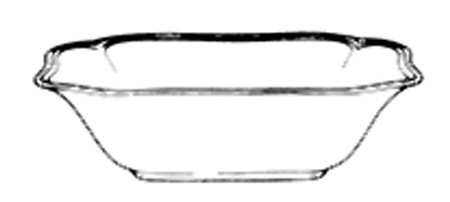Mulberry 8" Square Vegetable Bowl