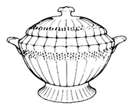 Wicker Dell Tureen &  Lid