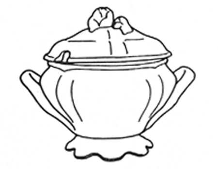 Chancellor Cobalt (Platinum Trim) Tureen &  Lid