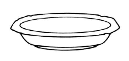 Old Bedford Blue 8" Oval Vegetable Bowl