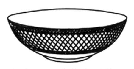 Mansard Platinum 9" Salad Serving Bowl