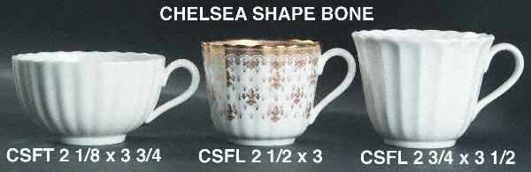 Rosalie (Bone) Footed Cup & Saucer Set