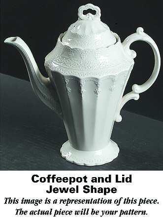 Billingsley Rose Yellow (Jewel) Coffee Pot & Lid