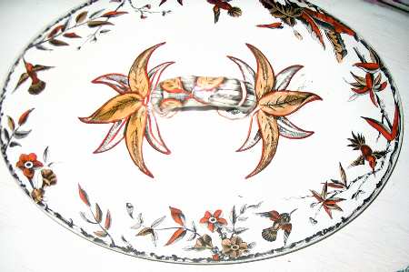 Indus Brown Multicolor Lid for Oval Vegetable