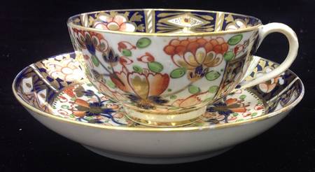 Derby Witches Footed Cup & Saucer Set