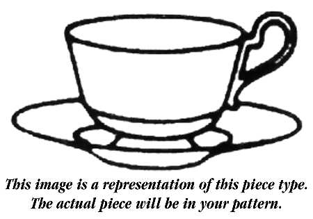 Piedmont Maroon Footed Cup & Saucer Set