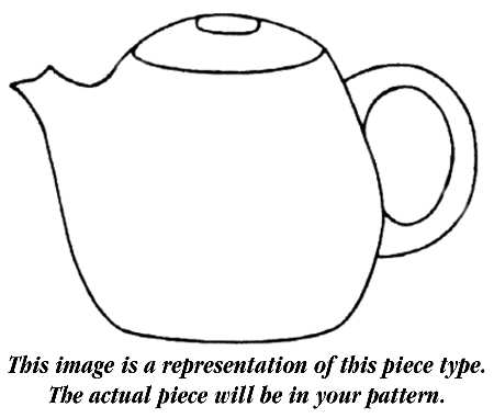 Pomegranate Teapot & Lid