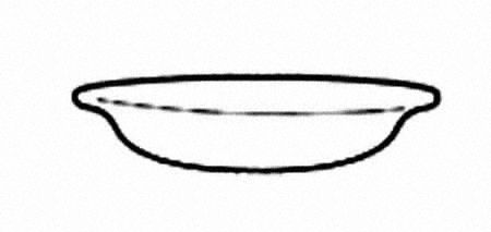Black Aves (Gold Trim) Coupe Cereal Bowl