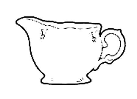Elizabeth (Platinum Trim) Creamer