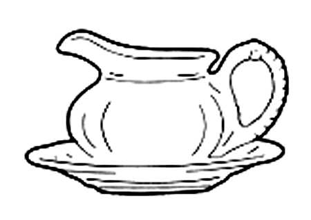 Derby Days (Surrey Shape) Gravy Boat & Underplate