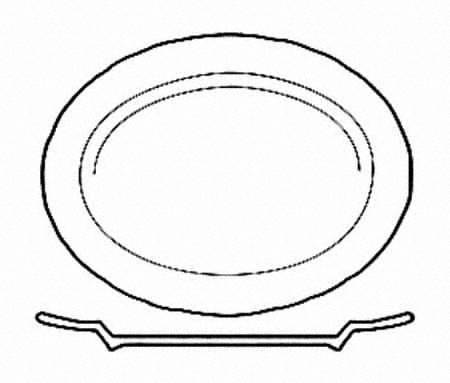 Melrose 11" Oval Serving Platter