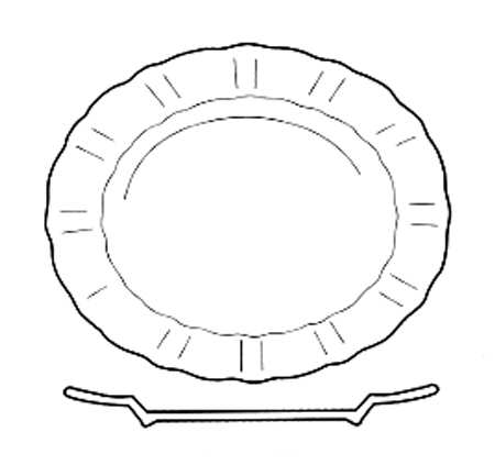 Derby Days (Surrey Shape) 13" Oval Serving Platter