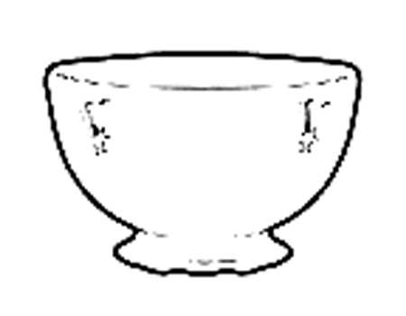 Elizabeth (Gold Trim) Open Sugar Bowl