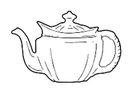 Grenville (Gold Trim) Small Teapot & Lid