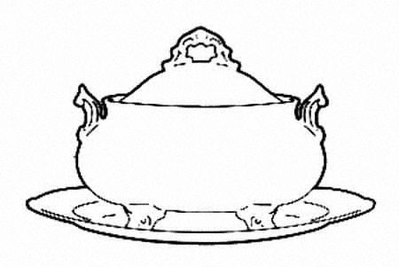Darley Abbey Harlequin Green Tureen &  Lid