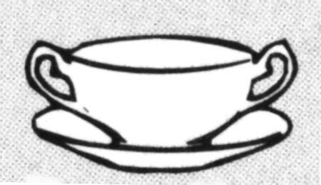 Princess Anne (Brushed Gold Edge) Cream Soup Bowl & Saucer Set