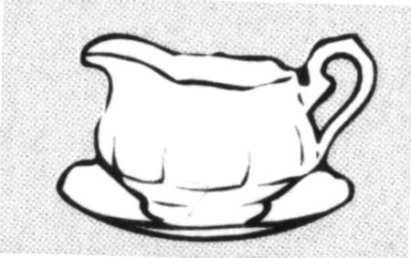 Princess Anne (Brushed Gold Edge) Gravy Boat with Attached Underplate