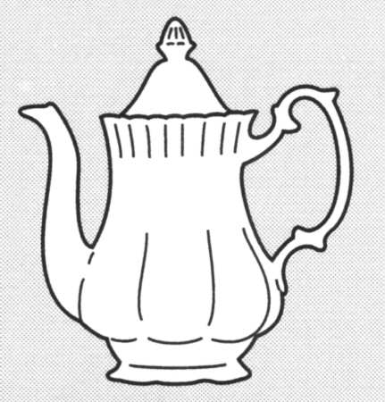 Knotty Pine Coffee Pot & Lid
