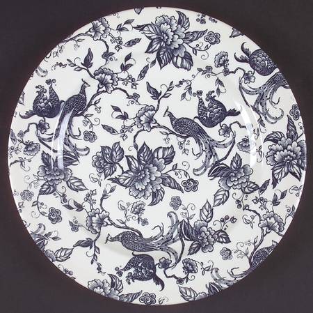 Exotic Bird Blue Dinner Plate