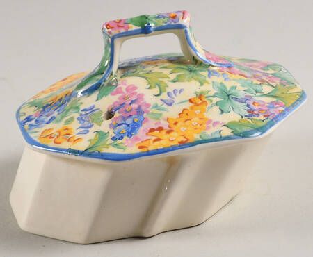 Somerset (Blue Trim) Lid for Ajax Teapot