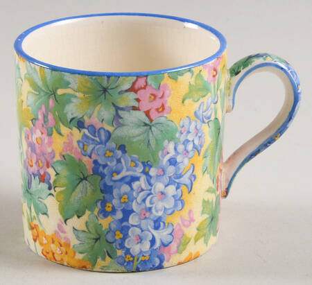 Somerset (Blue Trim) Flat Demitasse Cup