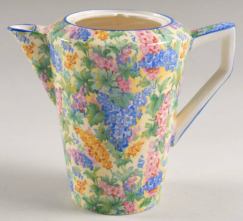 Somerset (Blue Trim) Norman Coffee Pot No Lid