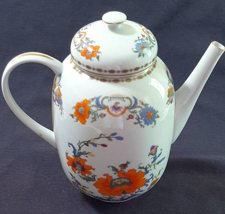 Vieux Chine (Empire, White) Coffee Pot & Lid