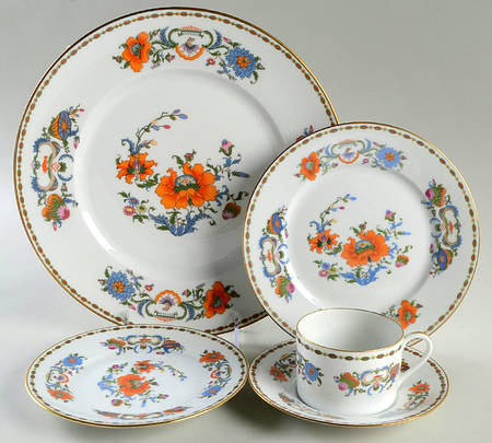Vieux Chine (Empire, White) 5 Piece Place Setting by Raynaud