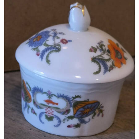 Vieux Chine (Empire, White) Trinket Box & Lid