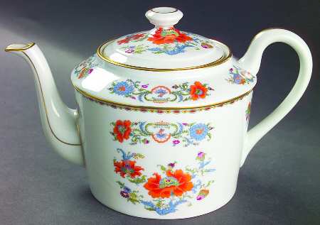 Vieux Chine (Empire, White) Teapot & Lid